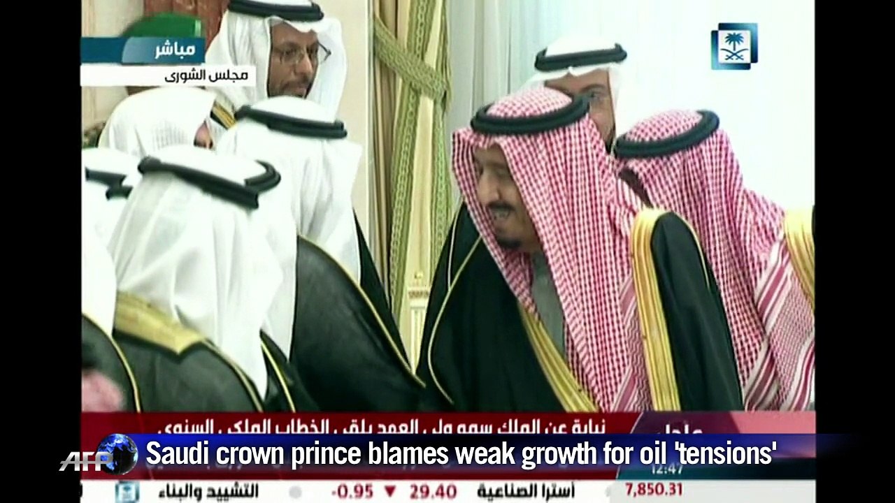 Saudi crown prince blames weak growth for oil 'tensions'