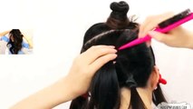★ ELEGANT SIDE-SWEPT CURLS WEDDING PROM HAIRSTYLES TUTORIAL _ CURLY BRIDAL UPDO FOR LONG HAIR