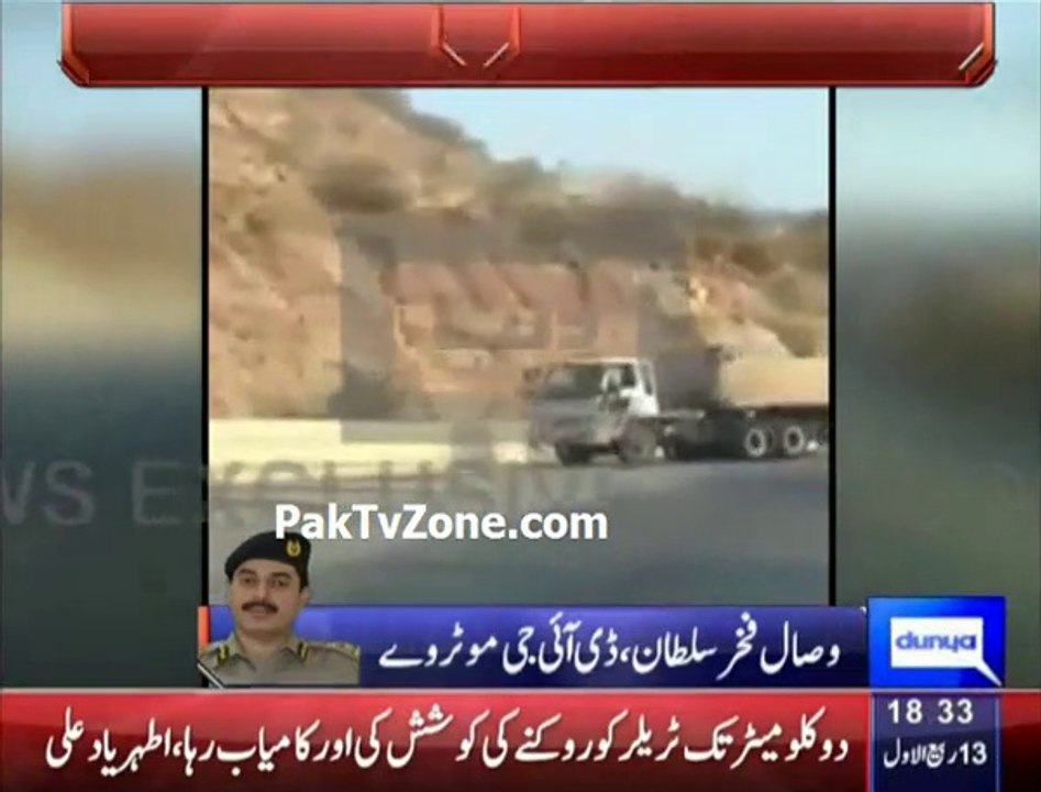 DIG motorway appreciate Brave Pakistani who stops 22-wheeler truck on Motorway