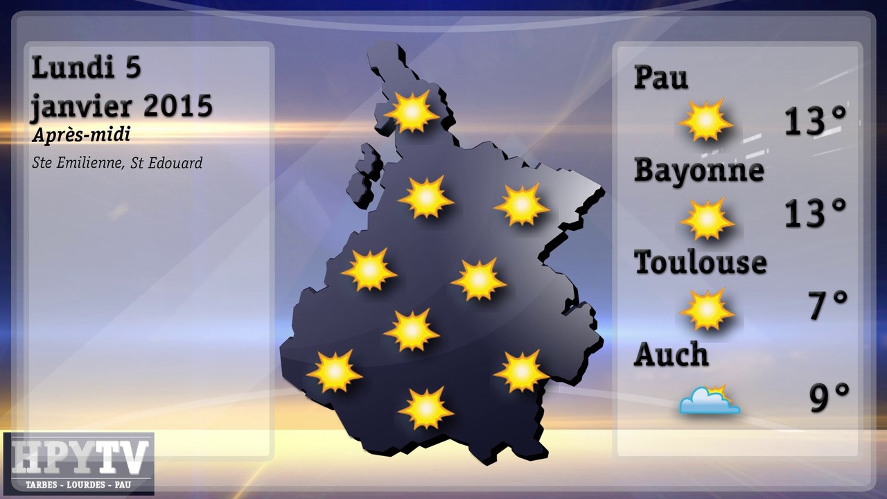 [HPyTv] La Météo des Hautes-Pyrénées (5 janvier 2015)
