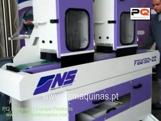Máy đánh bóng mặt phẳng inox, đánh bóng các chi tiết phẳng tự động FGW 150 2Z www.maydanhbonginox.com