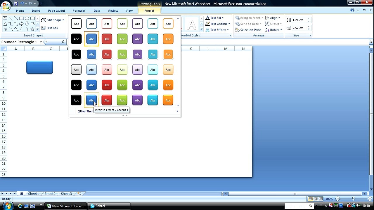 Some UI (User Interface) tricks in Excel