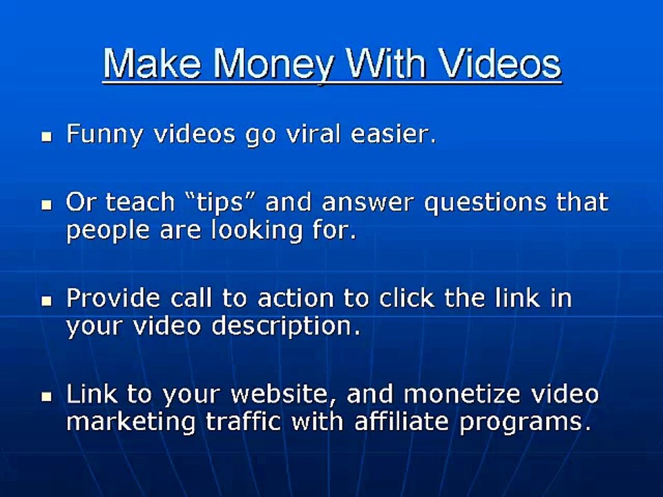 Video Marketing 2015 - Make Money Online With Video Marketing In 2015