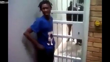 Prisoner can get through jail cell door - Prison Break