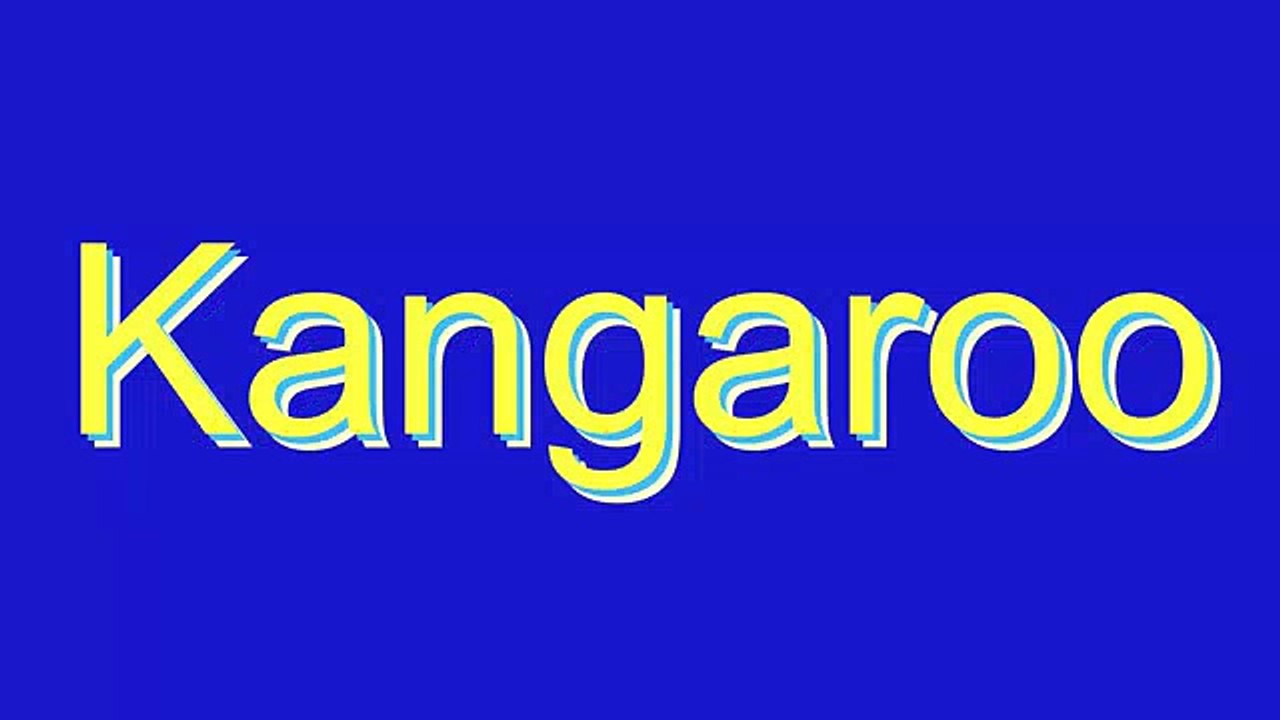 How to Pronounce Kangaroo