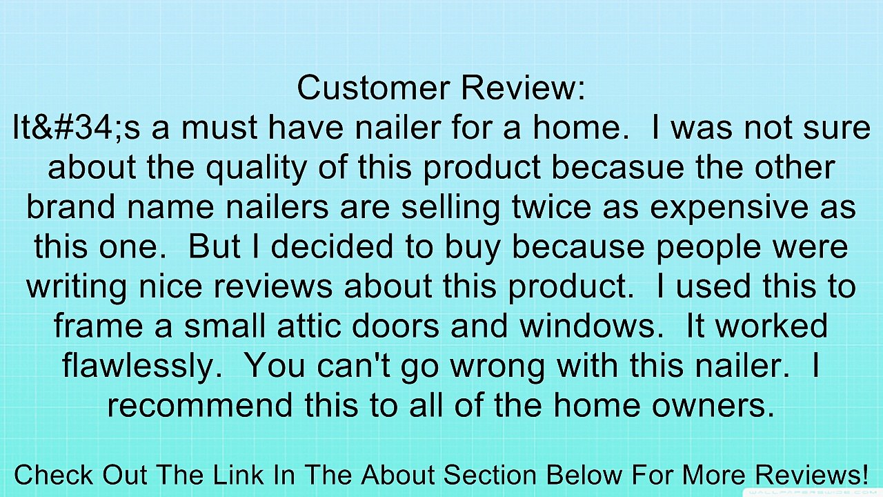 NuMax S2-118G2 18-Gauge 2 In 1 Brad Nailer and Stapler Review