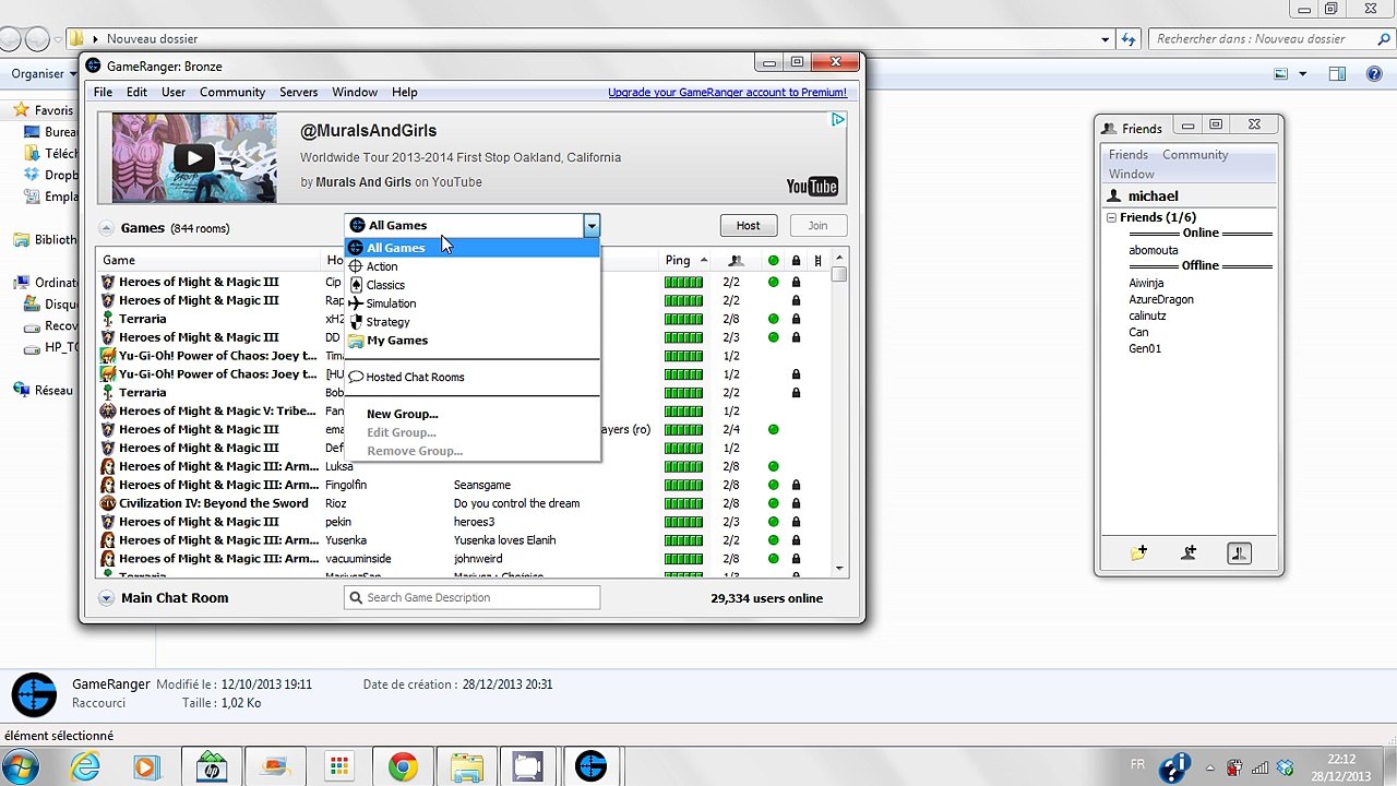 Comment organiser des parties multijoueurs[GameRanger]