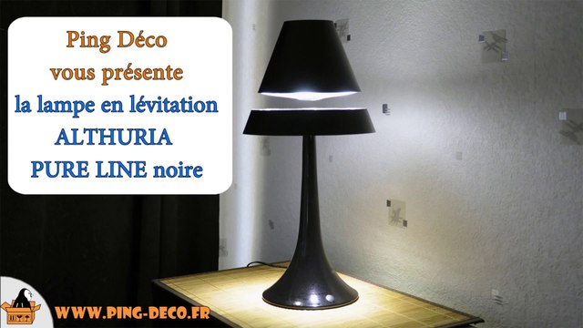 lampe en lévitation ALTHURIA PURELINE noire (WWW.PING-DECO.FR)