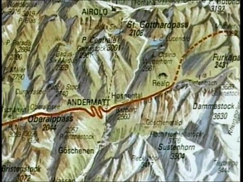 Die Furka - Oberalp - Bahn (Fahrt durch die Schweizer Hochalpen)