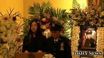 Pei Xia Chen, wife of slain NYPD officer Wenjian Liu pays final respects