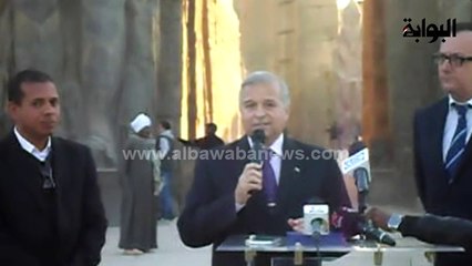 من معبد الكرنك.. الإعلان عن بدء تشغيل "الشارتر" الانجليزي بين الأقصر ومانشستر