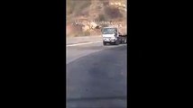22 Wheeler Brake-Failed Truck Risking His Life