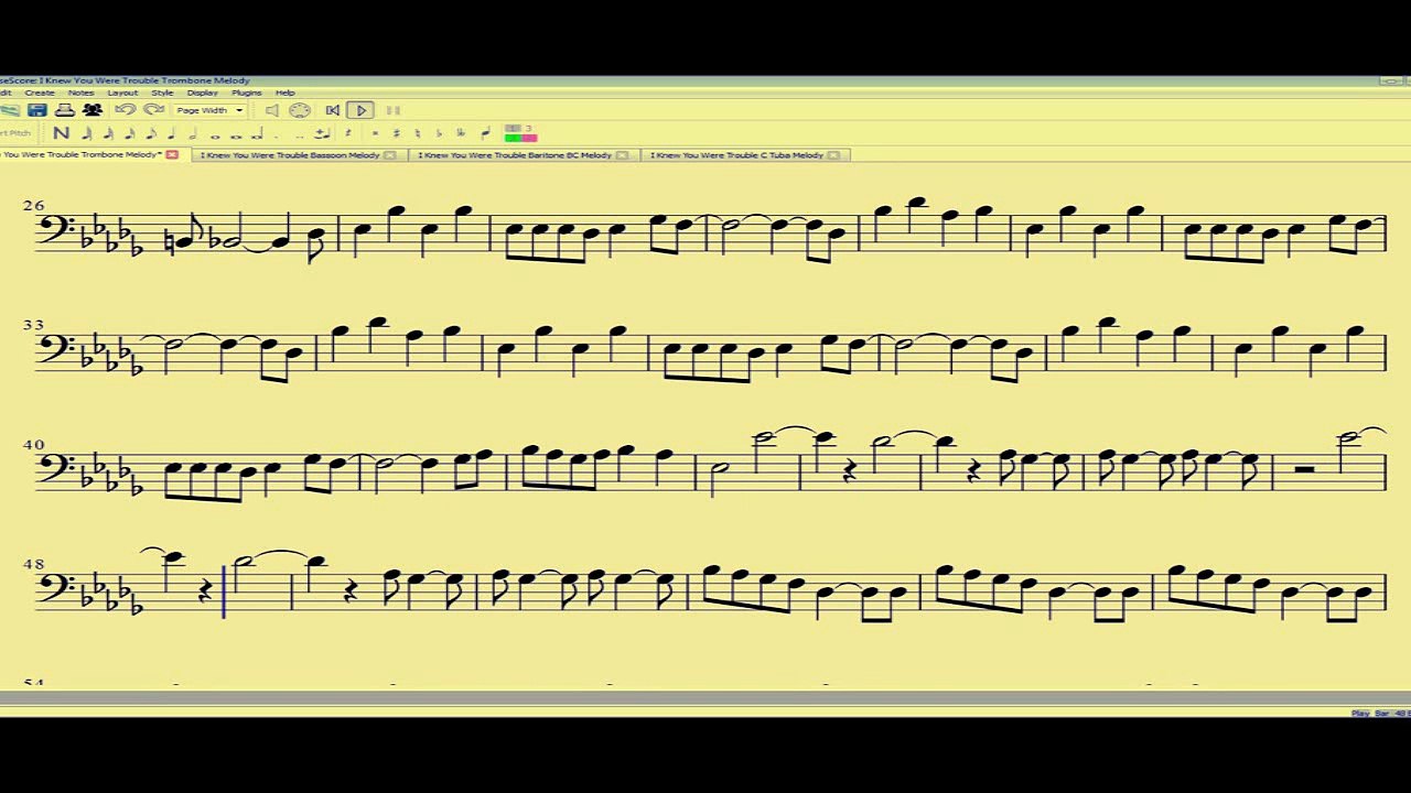 [ C Tuba ]  I Knew You Were Trouble - Taylor Swift -
