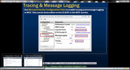Part 9   How to enable tracing and message logging in wcf