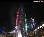 Burj Khalifa Fireworks in Dubai 2015 احتفالات رأس السنة في برج خليفة بدبي