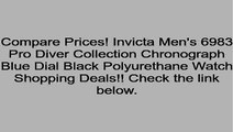 Invicta Men's 6983 Pro Diver Collection Chronograph Blue Dial Black Polyurethane Watch Review