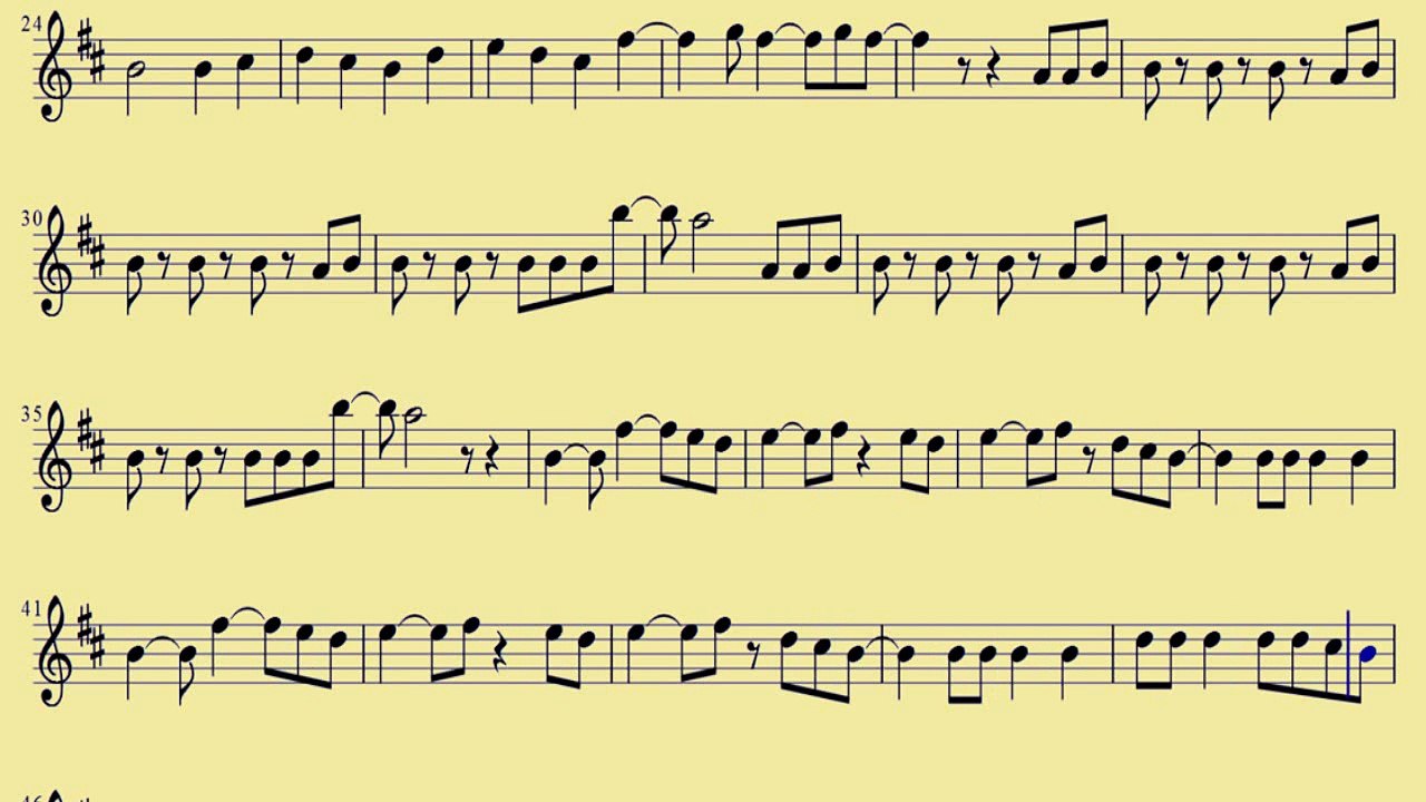 [ Alto Sax ]  My Songs Know What You Did In The Dark  - Fall Out Boy  - www.downloadsheetmusic.com.br