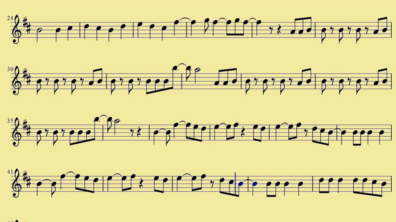[ Bari Sax ] My Songs Know What You Did In The Dark  - Fall Out Boy  - www.downloadsheetmusic.com.br