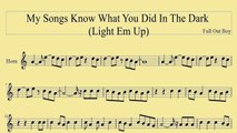 [ French horn ] My Songs Know What You Did In The Dark  - Fall Out Boy  - www.downloadsheetmusic.com.br