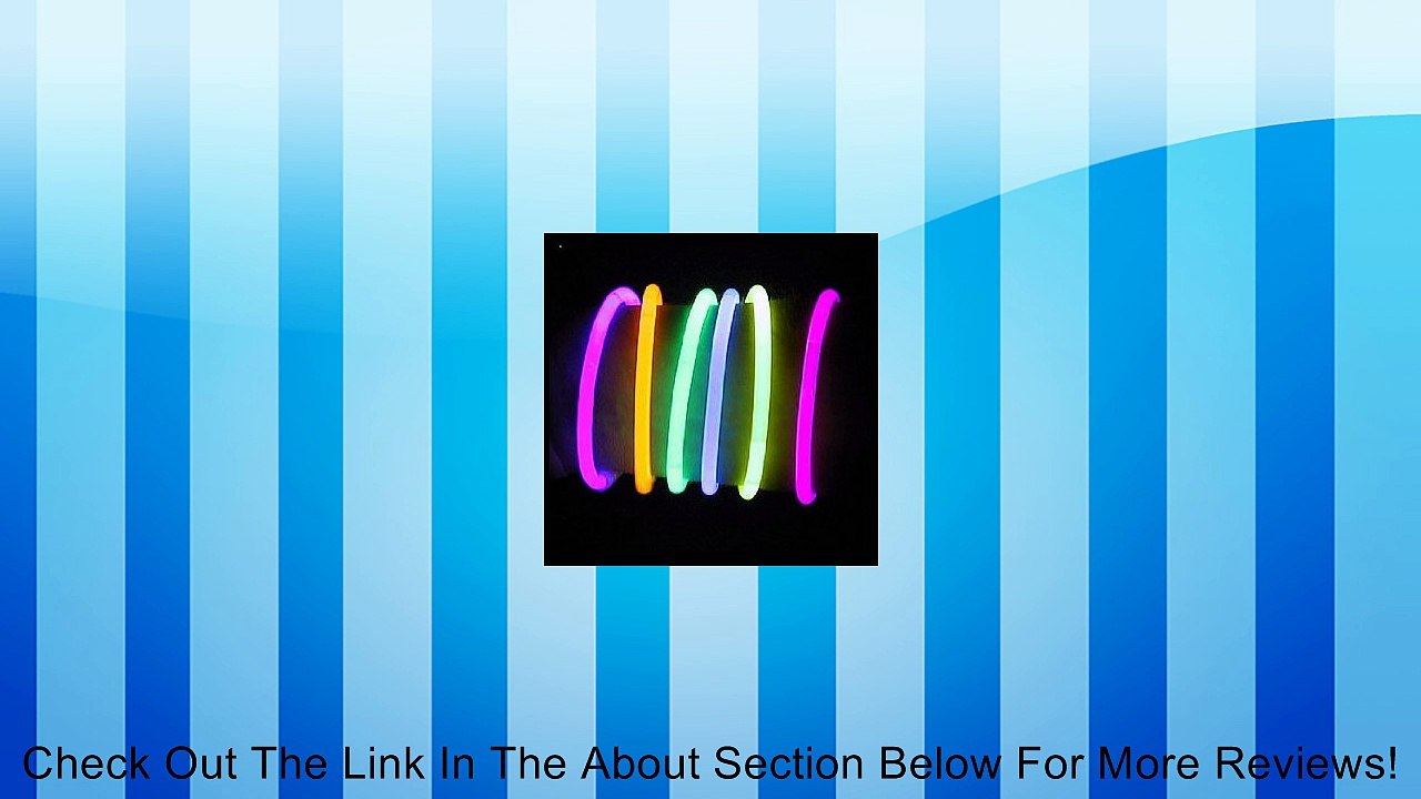 1000 8" Lumistick Glow Light Stick Bracelets -- Wholesale Pack (10 Tubes of 100) Review