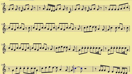 [ Tenor Sax ] Roar - Katy Perry  - www.downloadsheetmusic.com.br