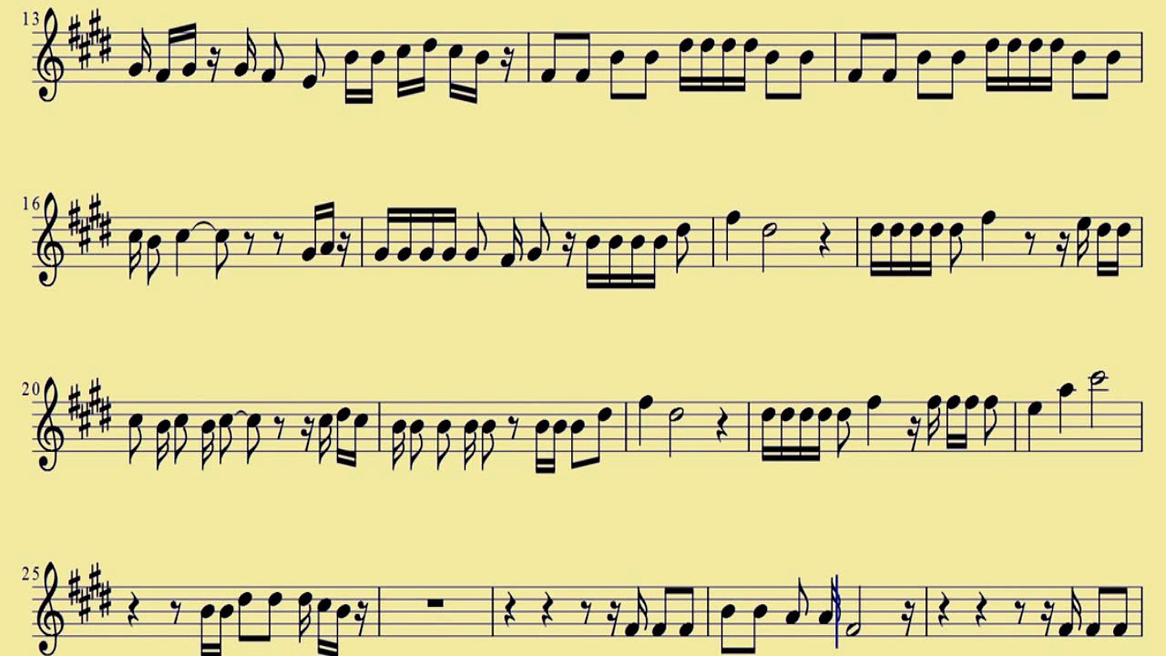 [ Bari Sax ] Royals - Lorde - www.downloadsheetmusic.com.br