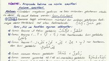 Arapça-1 1. ve 2. Ünite Erol Balcı Paylaşımı Ders Notları
