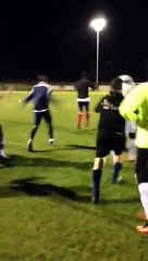 Échauffement avant match