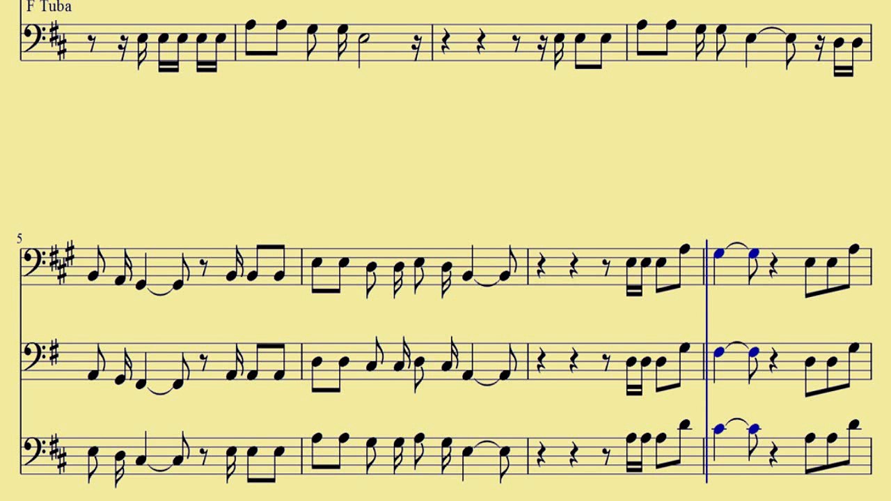 [ Bb, C, F Tuba ] Royals - Lorde - www.downloadsheetmusic.com.br