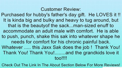 Jaxx Pillow Saxx 5.5' Bean Bag Pillow, Navy Microsuede Review