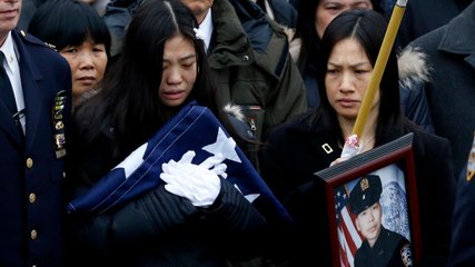 Thousands Attend Murdered NYPD Officer Liu's Funeral
