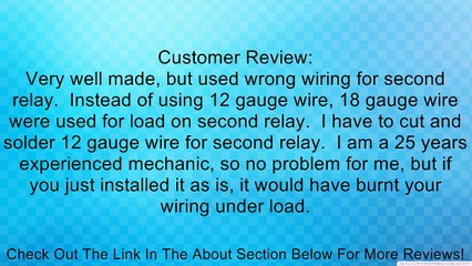 Download Video: Wiring Harness For Converts 3 Wire Tilt Trim Motor To 2 Wire 50 Amp Fuse 2 Relays Review