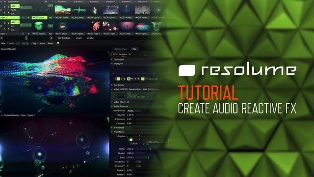 Resolume Arena & Avenue (Tutorial): Create Audio Reactive Effects