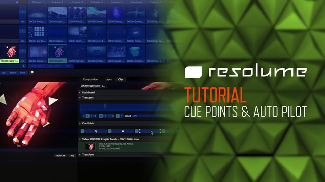 Resolume Arena & Avenue (Tutorial): Cue Points & Auto Pilot