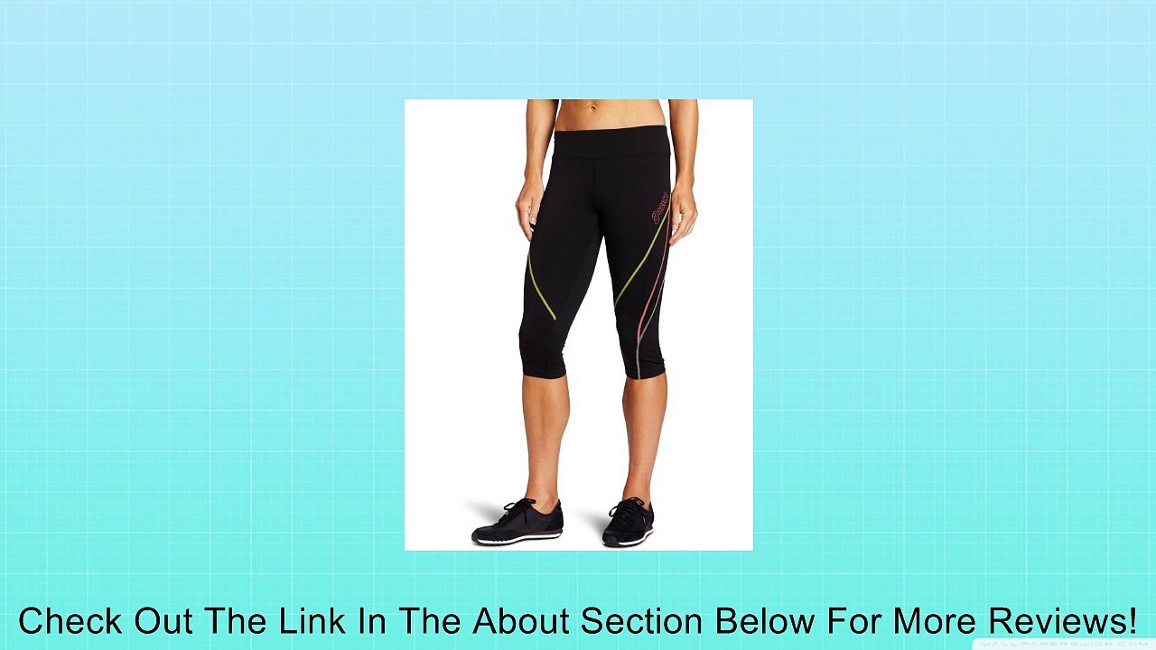 Asics Women's Lite-Show Capri, Black/Canary, Large Review