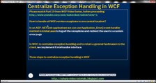 Part 20   Centralized exception handling in WCF by implementing IErrorHandler interface