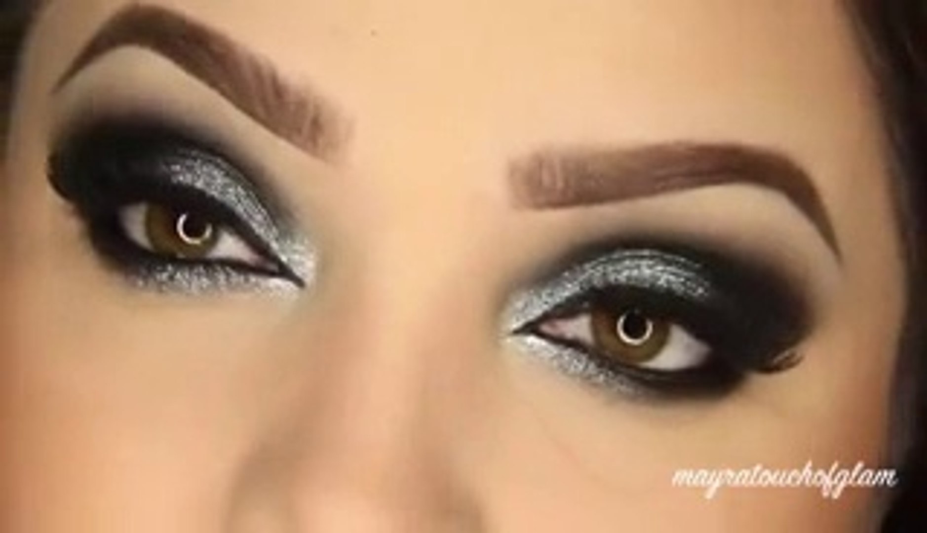 intense black smokey look makeup tutorial- entertaiment videos