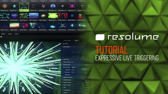 Resolume Arena & Avenue (Tutorial): Expressive Live Triggering