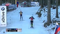 Biathlon, mass-start (F) de Pokljuka, 21 décembre 2014 (Anaïs Bescond 2e)