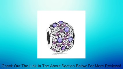 Sterling Silver Swarovski Crystal Pave Delight Bead Charm Purple, Levander and Clear Review