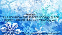 FILA Mens Skele-toes Toe Socks No-show BLACK Review