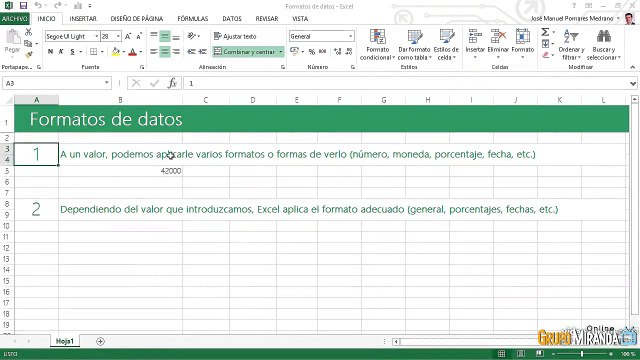 04.03 Formatos de datos en Excel