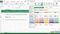 06.01 Formatos y estilos predeterminados en Excel
