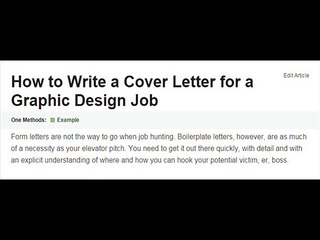 How to Write a Cover Letter for a Graphic Design Job
