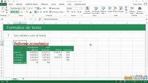 06.03 Formatos de texto en Excel 2013