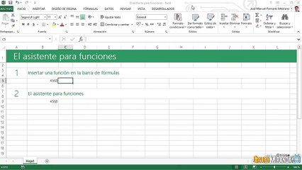 07.02 El asistente para funciones de Excel