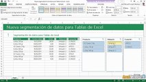 08.05 Segmentación de datos para Tablas en Excel 2013