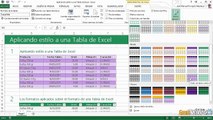 08.07 Aplicamos estilo a una Tabla de Excel