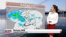 Rain or snow expected nationwide