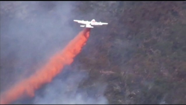 Les pompiers luttent contre un gigantesque feu de forêt en Australie